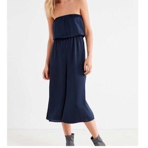 Urban Outfitters Strapless Cropped Jumpsuit